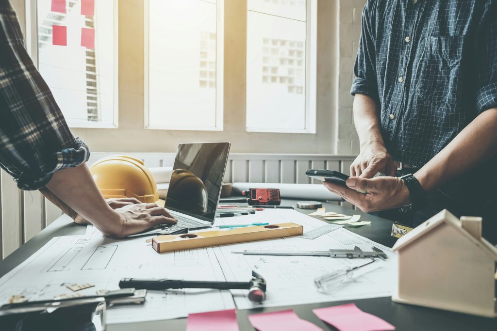 tradesperson-working-on-financial-reports